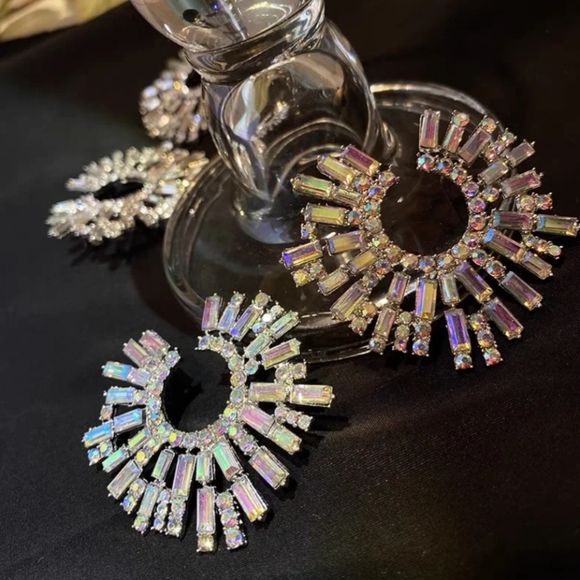 Gorgeous Statement Crystal Earrings - Picture 3 of 5